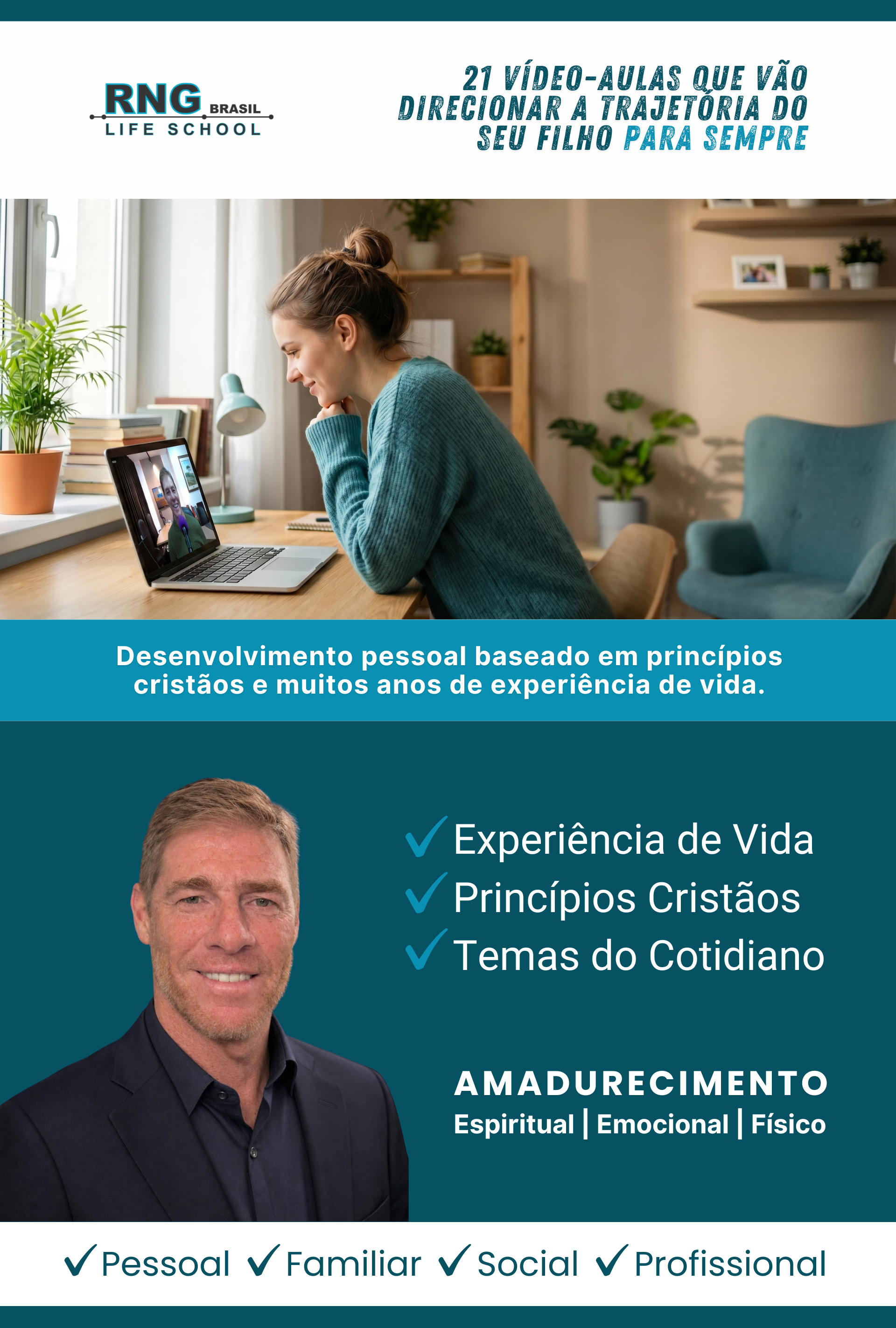Logo RNG Brasil Life School - Curso de Desenvolvimento Pessoal para Jovens Cristãos